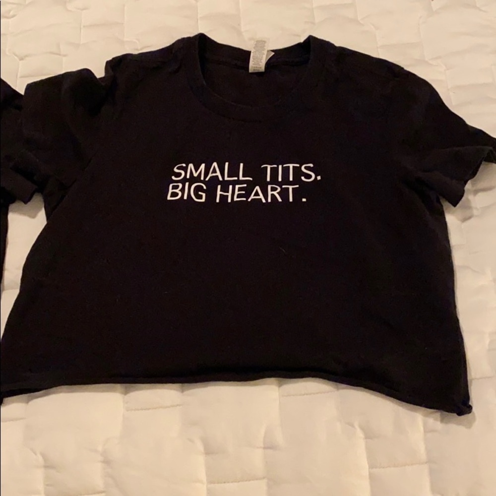 Black crop top small